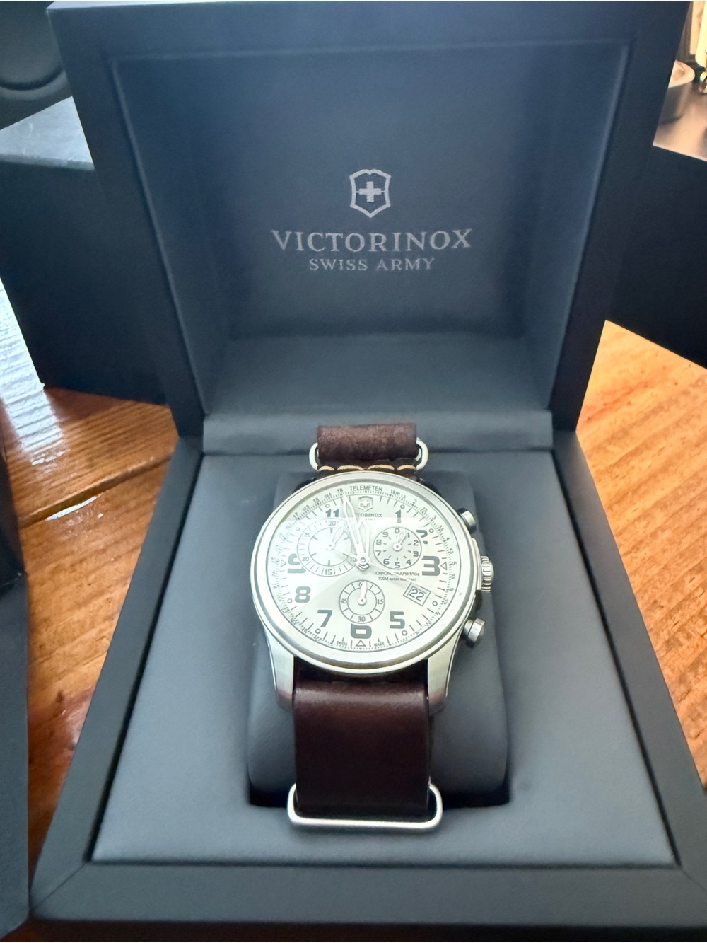 Victorinox Swiss Army Stainless Chronograph Watch - INFANTRY VINTAGE CHRONOGRAPH